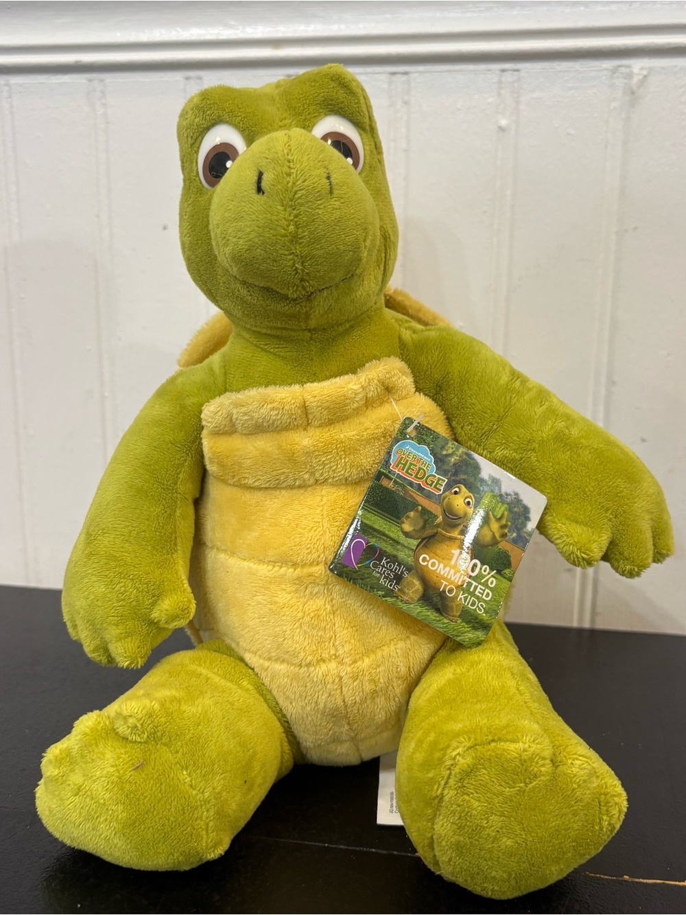 Kohl's Green and Yellow Plush Turtle Stuffed Animal